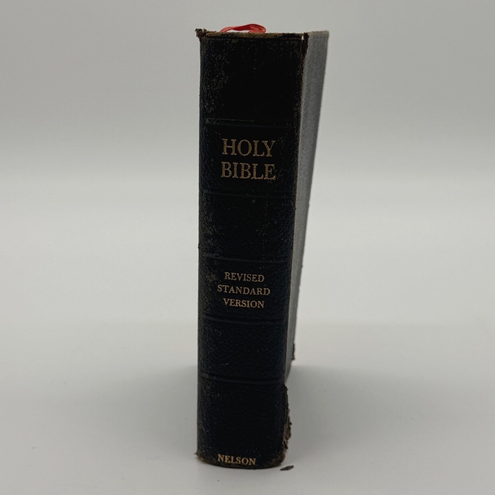 1953 The Holy Bible Revised Standard Version Thomas Nelson & Sons Vintage Black
